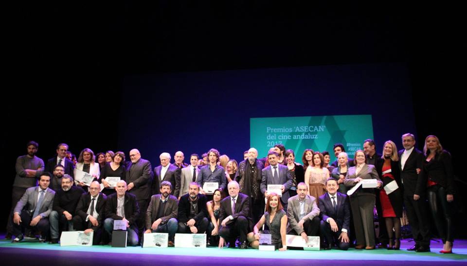 Foto de familia de los Premios ASECAN del Cine Andaluz 2017. Foto: AF Picture
