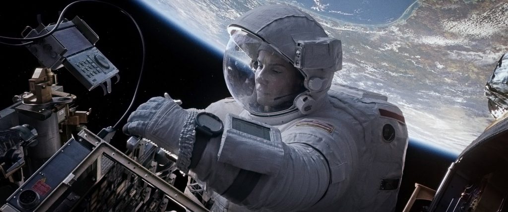 Sandra Bullock en un fotograma de 'Gravity'