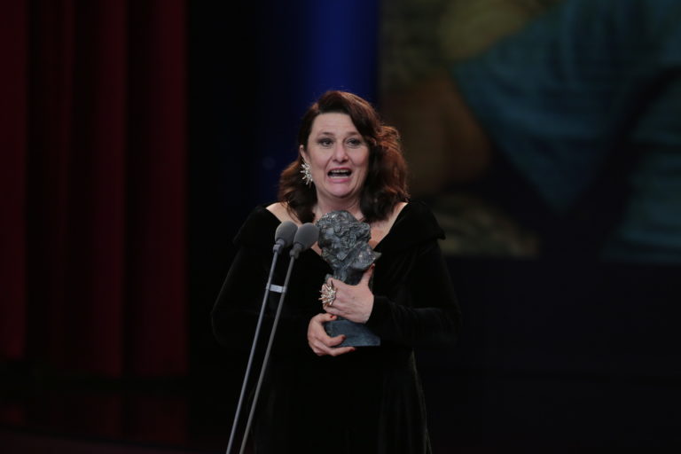 Adelfa Calvo recoge el Goya a la Mejor Actriz de Reparto. Foto: Academia