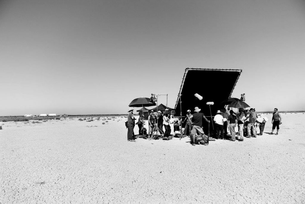 Fotografía del rodaje de 'La isla mínima' de Julio Vergne.
