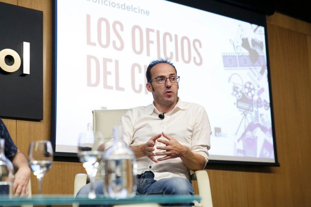 Pablo Cervantes durante su participación en Los oficios del cine.