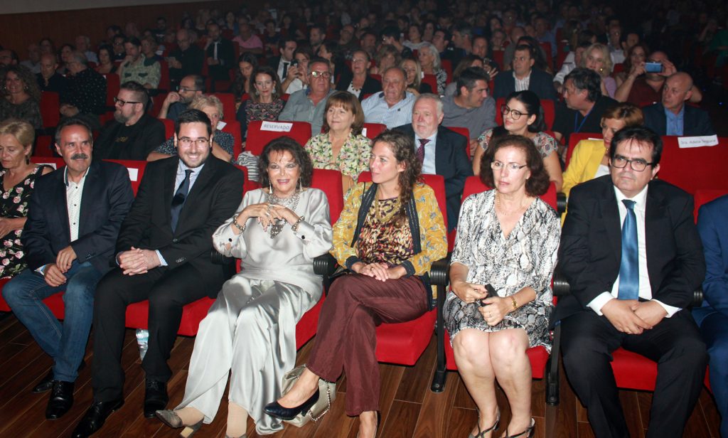Claudia Cardinale durante en la gala de clausura del Almería Western Film Fetsival. 