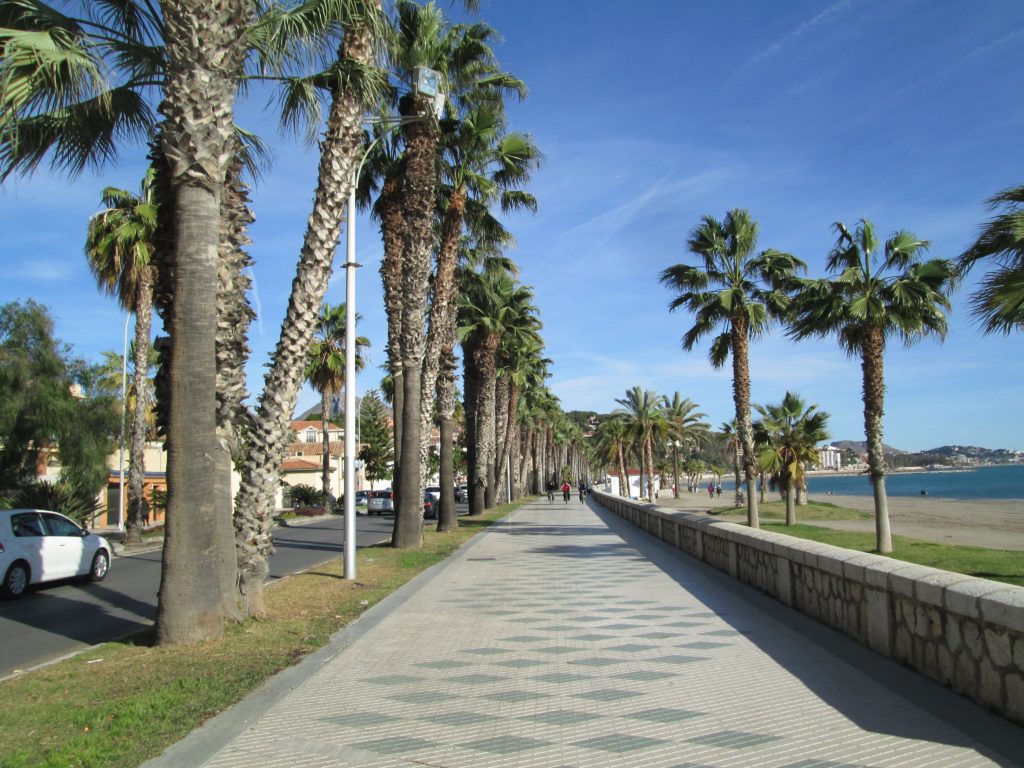 Paseo Marítimo Pablo Ruiz Picasso en Málaga. 